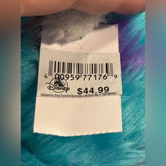 DISNEY PARKS MONSTERS INC SULLEY FUZZY BALL PLUSH PILLOW NWT - Picture 4 of 4